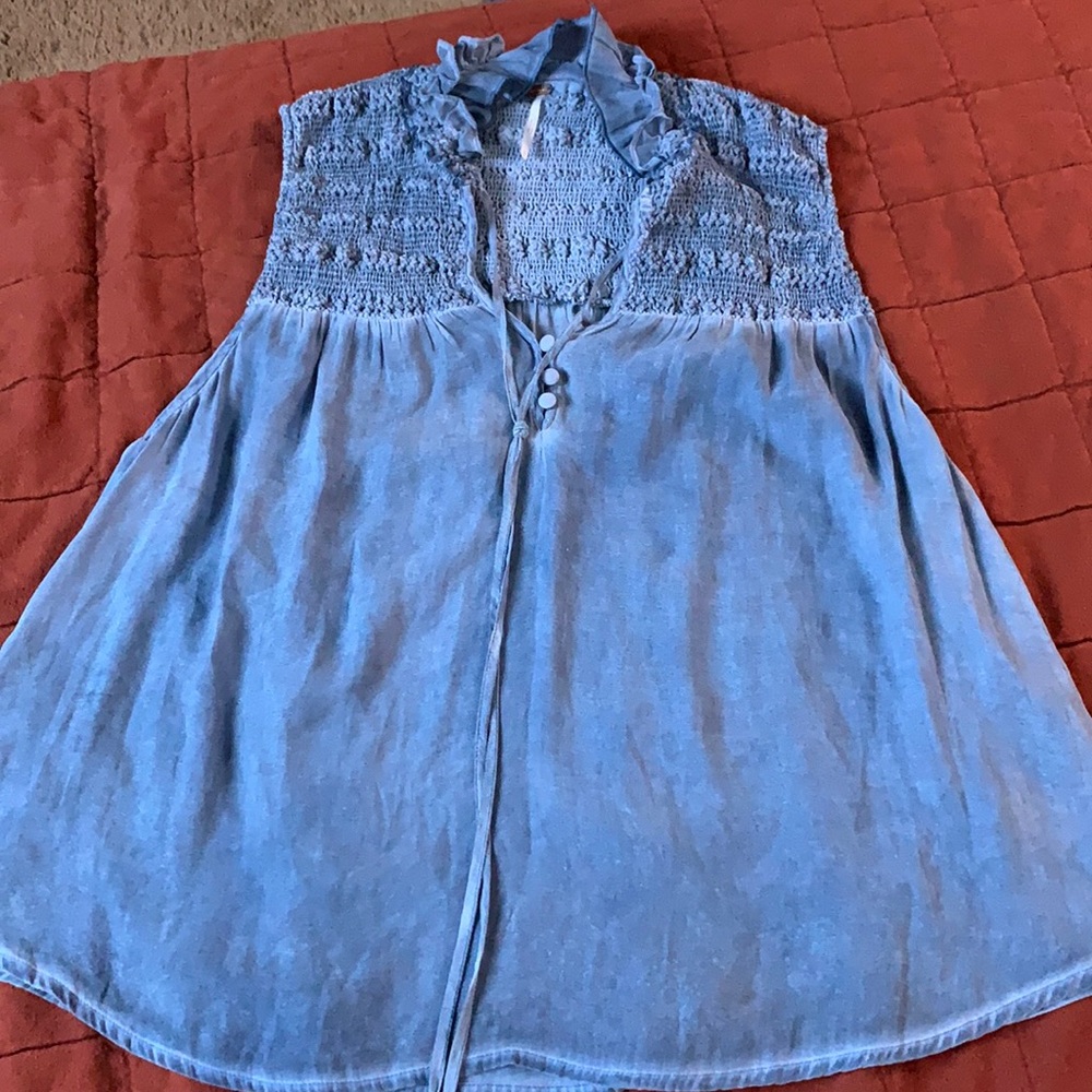Free people blue top